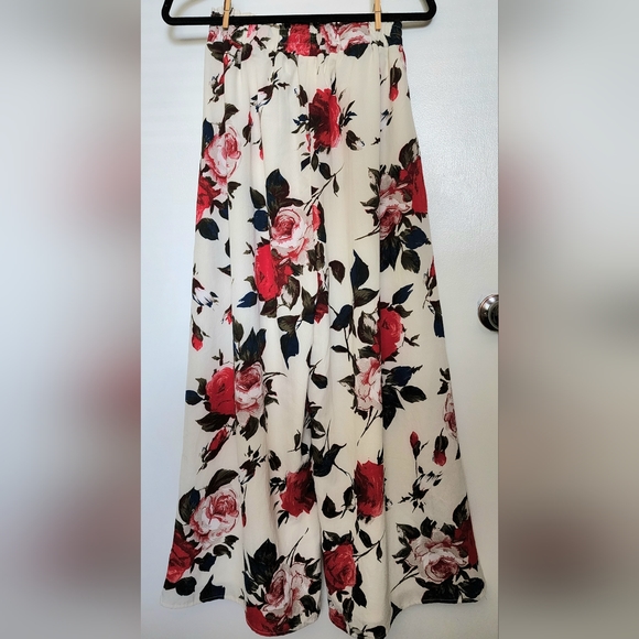 Floral Summer Wide Leg Palazzo Pants - Sz Small - Picture 8 of 12